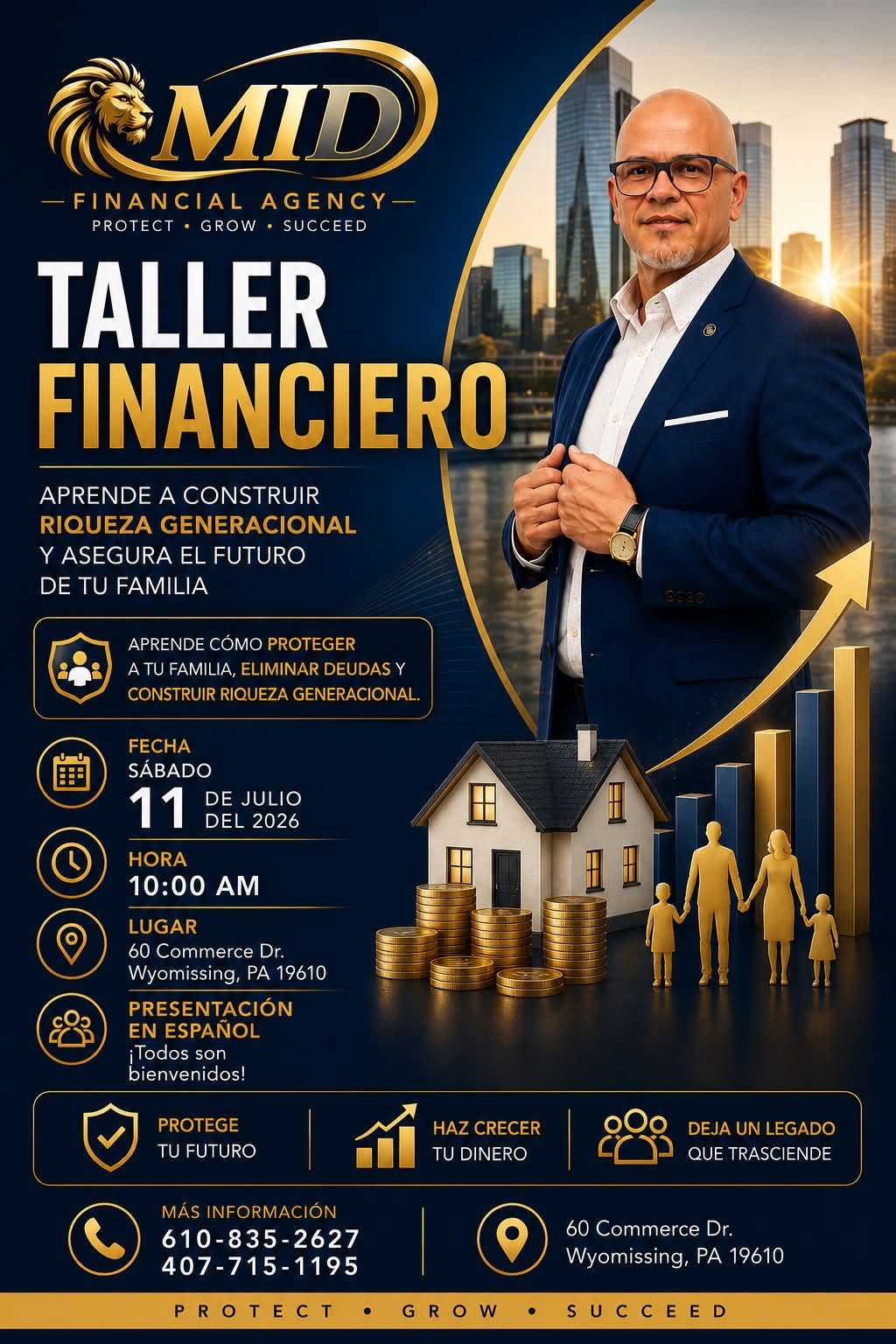 Taller Financiero en Espanol en Wyomissing Pennsylvania el sabado 11 de julio de 2026 a las 10 AM
